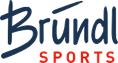 Bründl Sports logo blue and red